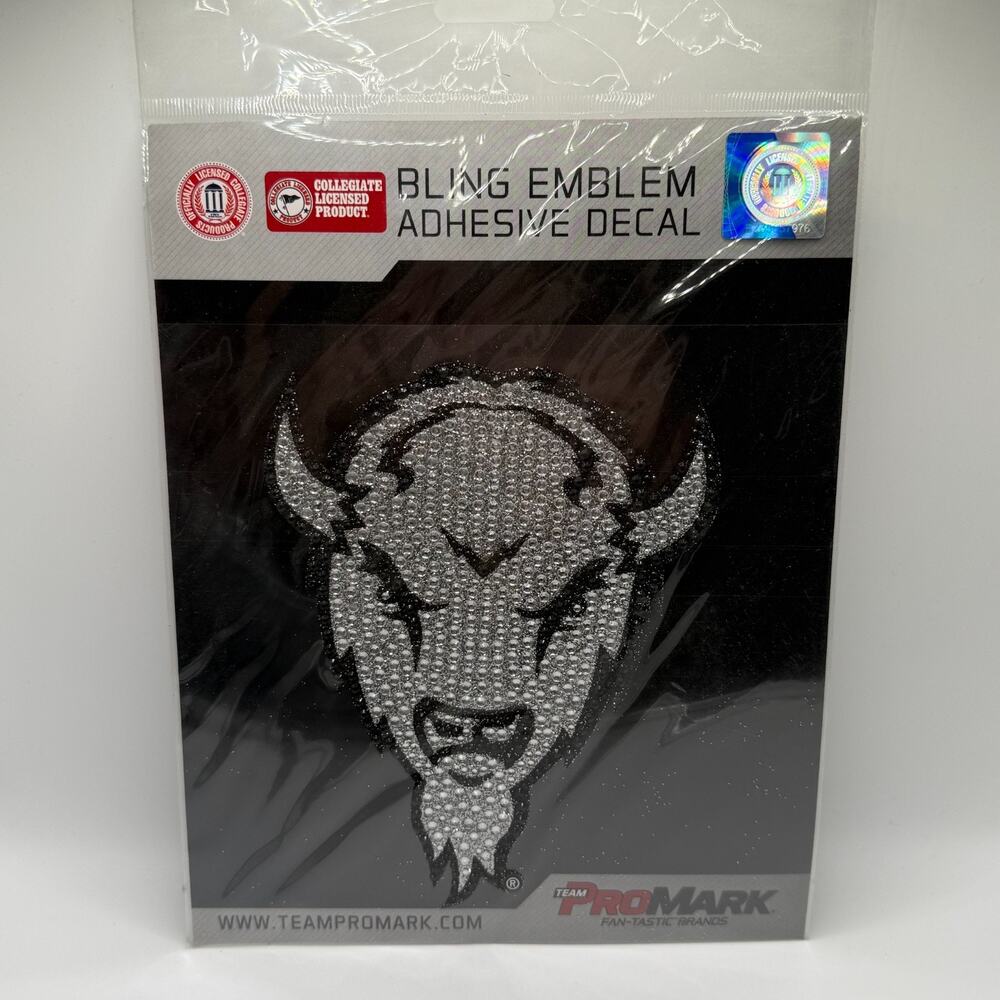 Promark NCAA Marshall Bling Emblem Auto Adhesive Decal Rhinestone 4.5x6.5 Nip